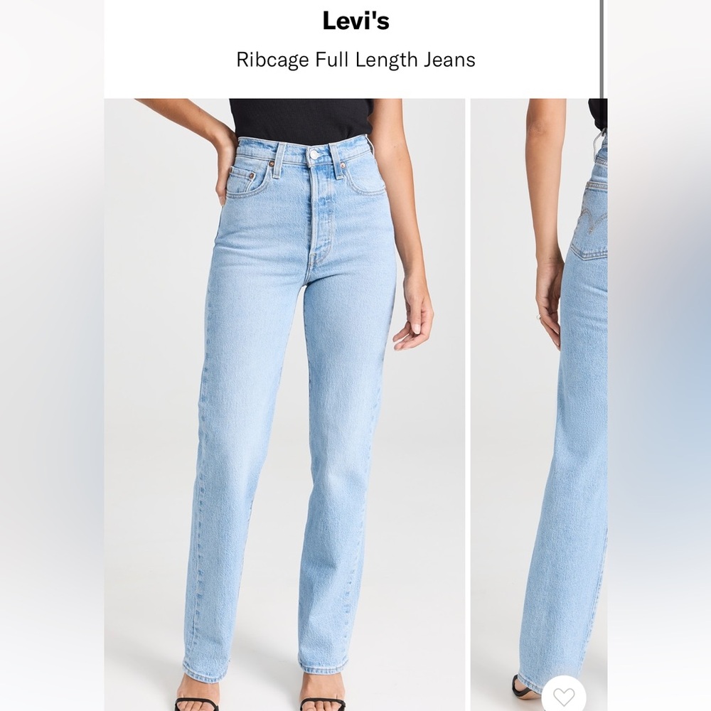 Levi’s ribcage full length jeans